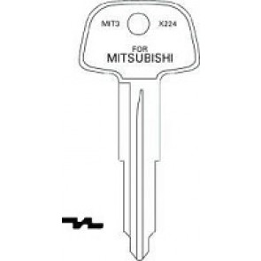 Mitsubishi Key Blank (MIT3, MIT-8D, X224) 10-PACK