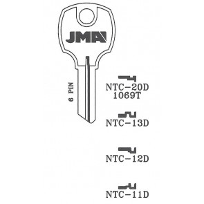 National Cabinet (NTC-12D, D8788) Key Blank NP 10-PACK