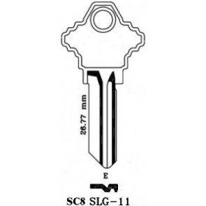 Schlage (SC8-BR) 5 Pin "E" Key Blank