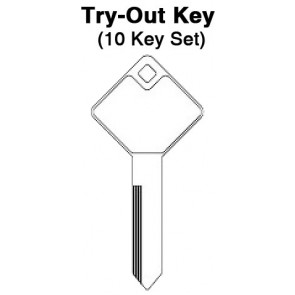 A.R.E. - Tonneau Covers 1st Generation - TO-107 (322861) 10pc. Try-Out Key Set