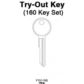 CHRYSLER - 1969 & Up ALL Domestic Locks - Aero Lock TO-20 (Y151) 160pc. Try-Out Key Set