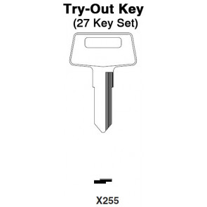 KAWASAKI - X255 Key - TO-22 (X255) 27pc. Try-Out Key Set