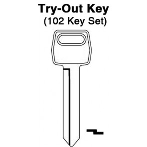 FORD - 1984 1/2 and Up Ignition Locks - Aero Lock TO-3 (H60) 102pc. Try-Out Key Set