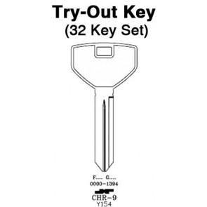 NISSAN/SUBARU- All Locks - TO-41A (DA25) 256pc. Try-Out Key Set
