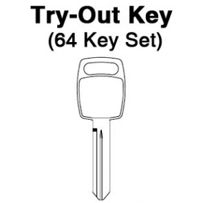 GM - Saturn 1991 to 1994 Door & Ignition Locks - Aero Lock - TO-50 (B88) 64pc. Try-Out Key Set