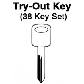 FORD - Glove Box Locks - Aero Lock TO-86 (H75) 38pc. Try-Out Key Set