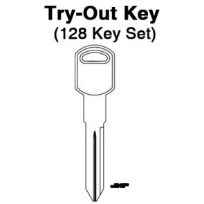 GM - Door Locks (spaces 4-10) - TO-91 (B86) 128pc. Try-Out Key Set