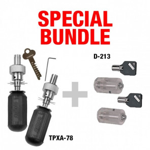 SPECIAL: 8 Pin & 7 Pin Advanced Tubular Picks + Clear Practice Lock Set