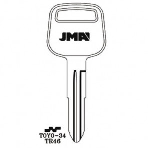 Toyota Key Blank (TR46-NP, TOYO-34, X212)