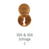 ABUS 8302 83 S2-300 Schlage C Brass Cylinder Only